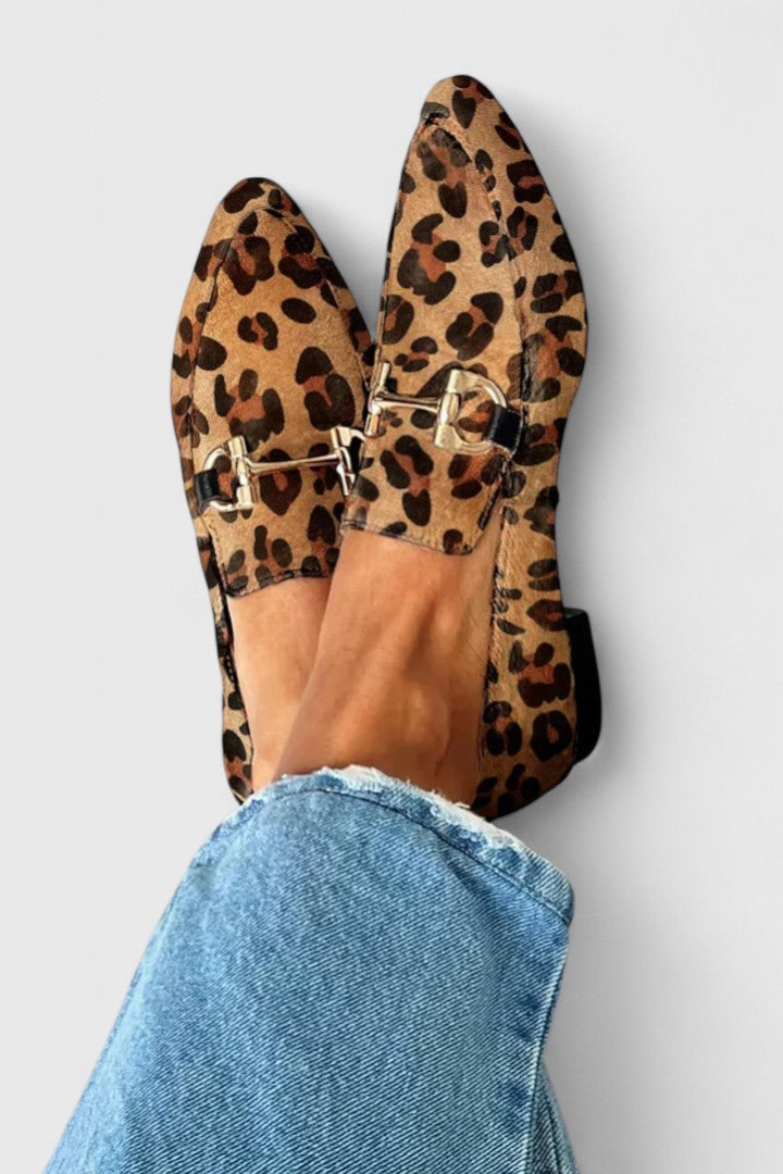 Minnie | Elegant Leopard Loafers