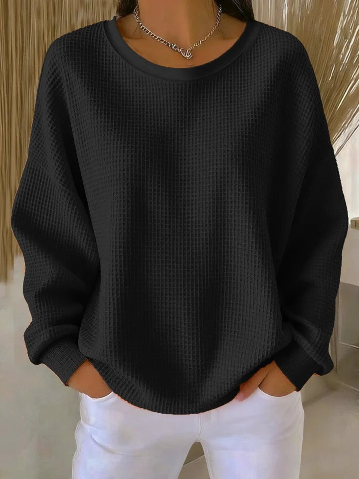 Frances | Classic Waffle Knit Sweater