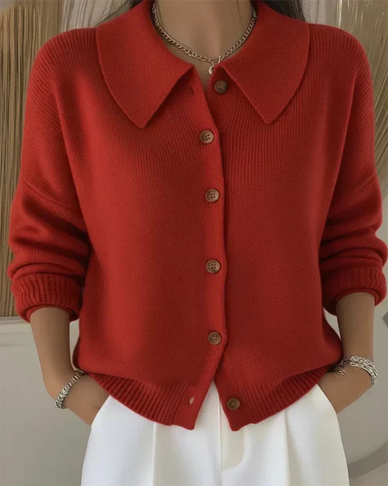 Kitty | Button Collar Cardigan