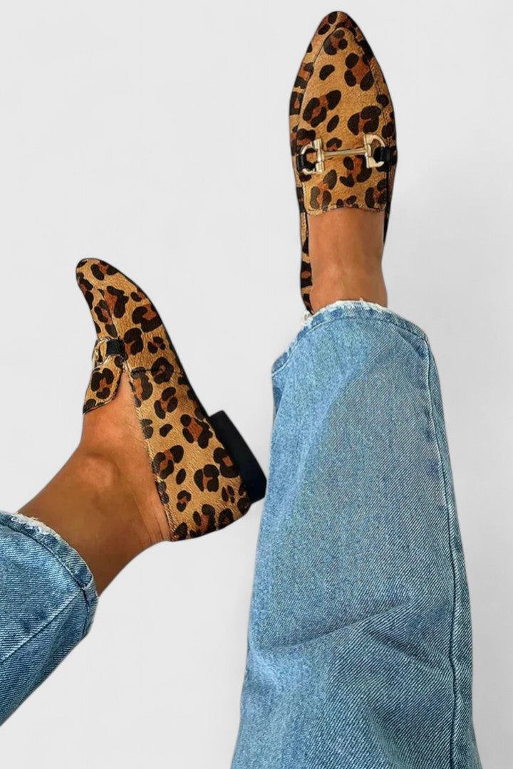 Minnie | Elegant Leopard Loafers