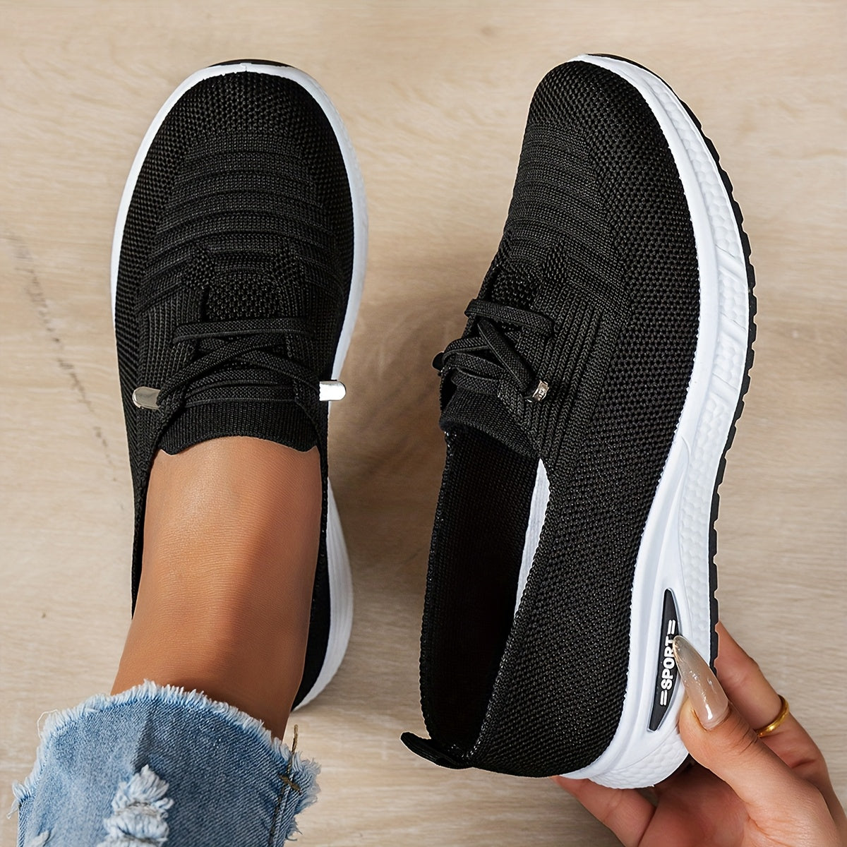 Tilda | Breathable Stretch-Knit Comfort Shoes