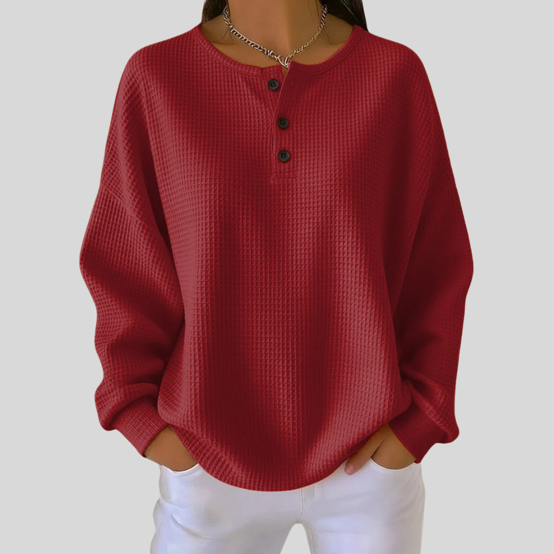 Sorrel | Waffle-Texture Henley Sweatshirt