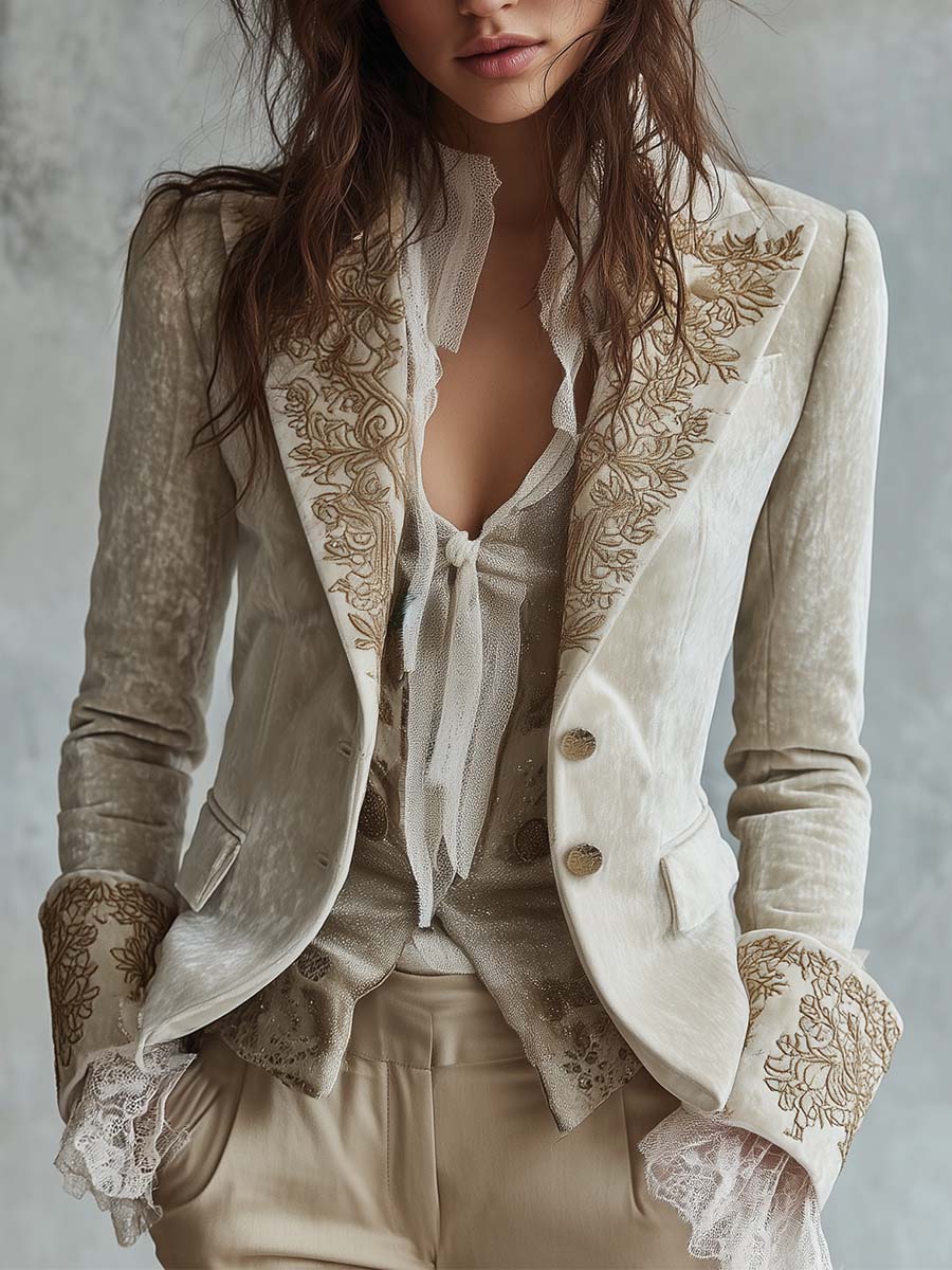 Mona | Embroidered Tailored Blazer