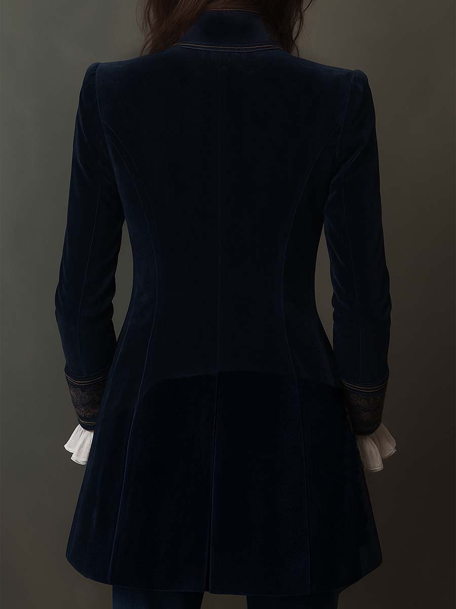 Bethany | Long Embroidered Vintage Coat