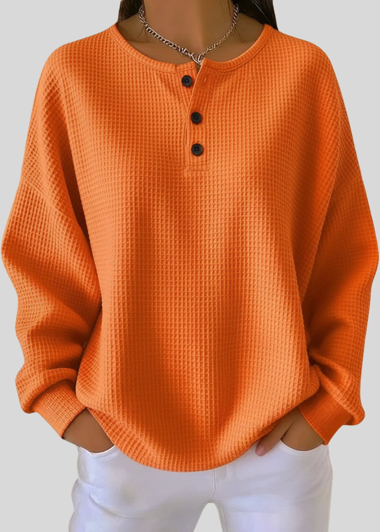 Sorrel | Waffle-Texture Henley Sweatshirt