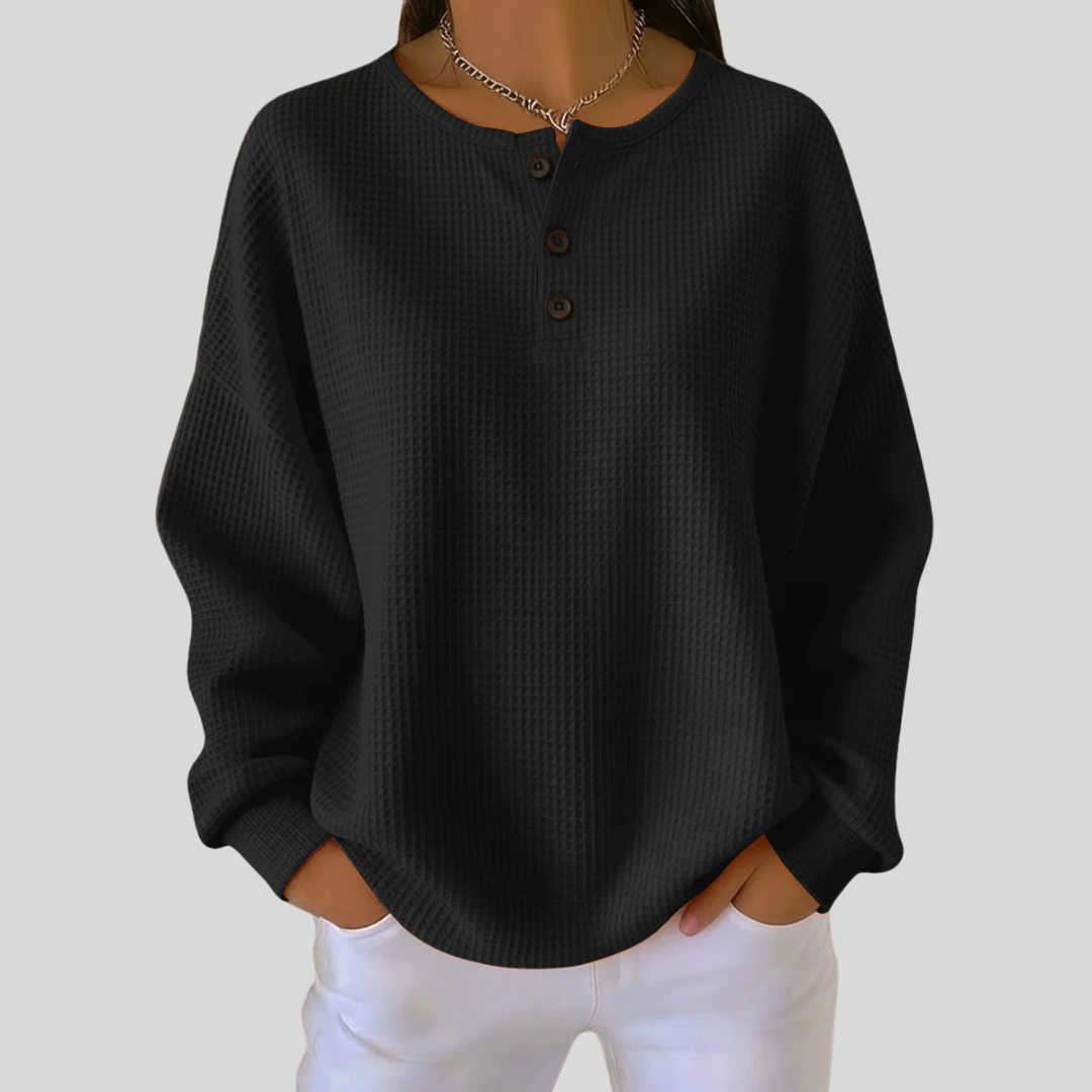Sorrel | Waffle-Texture Henley Sweatshirt