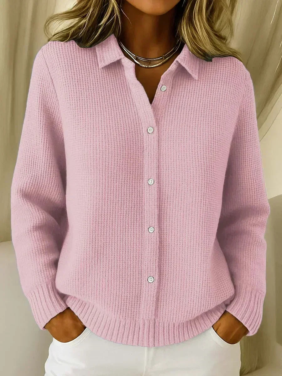 Shirley | Textured Button-Front Cardigan