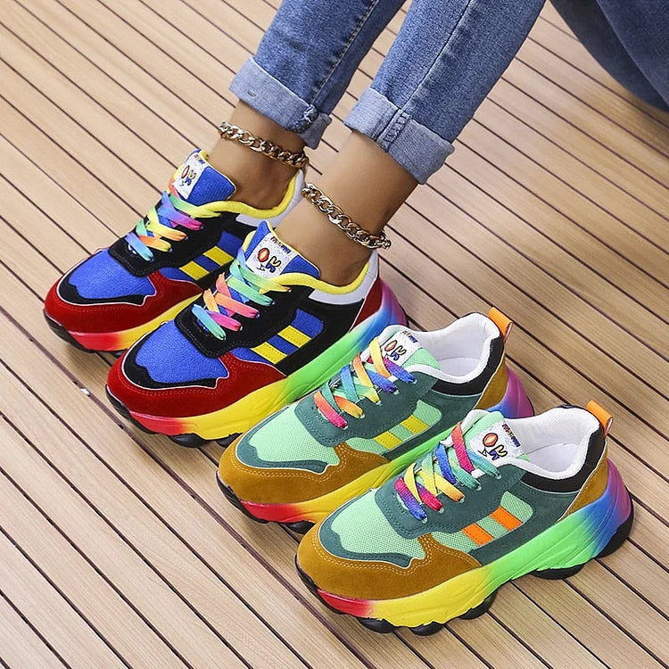 Maisie | Rainbow Comfort Sneakers