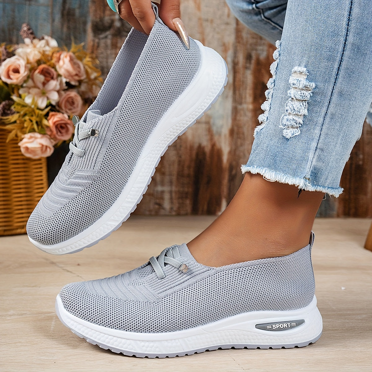 Tilda | Breathable Stretch-Knit Comfort Shoes
