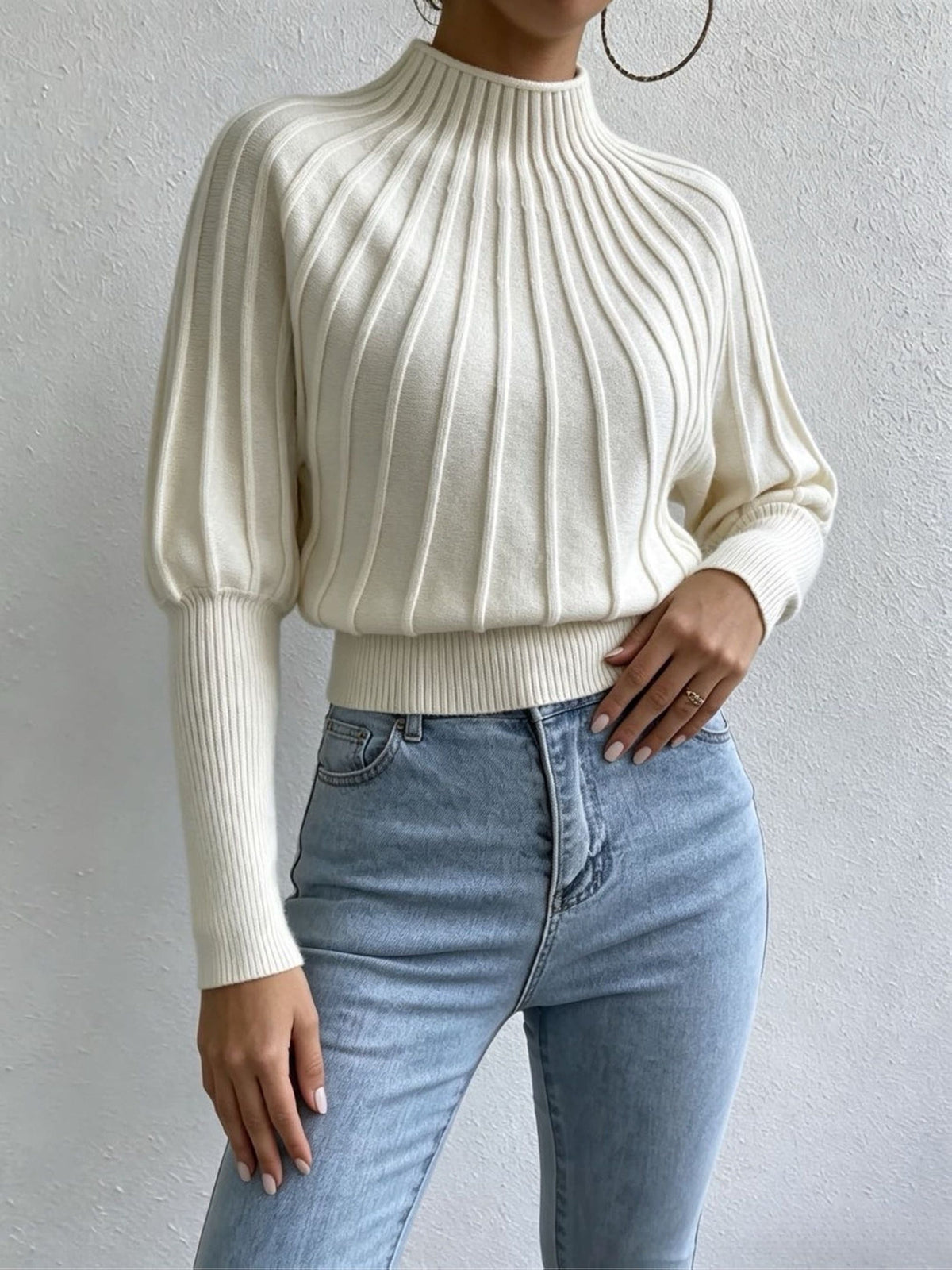 Luna | Ribbed Turtleneck Sweater