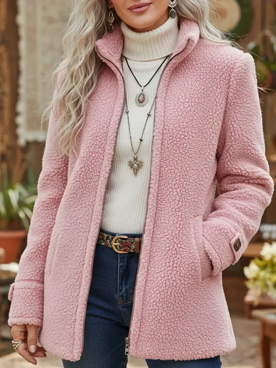 Demelza | Cosy Stand-Collar Full-Zip Jacket