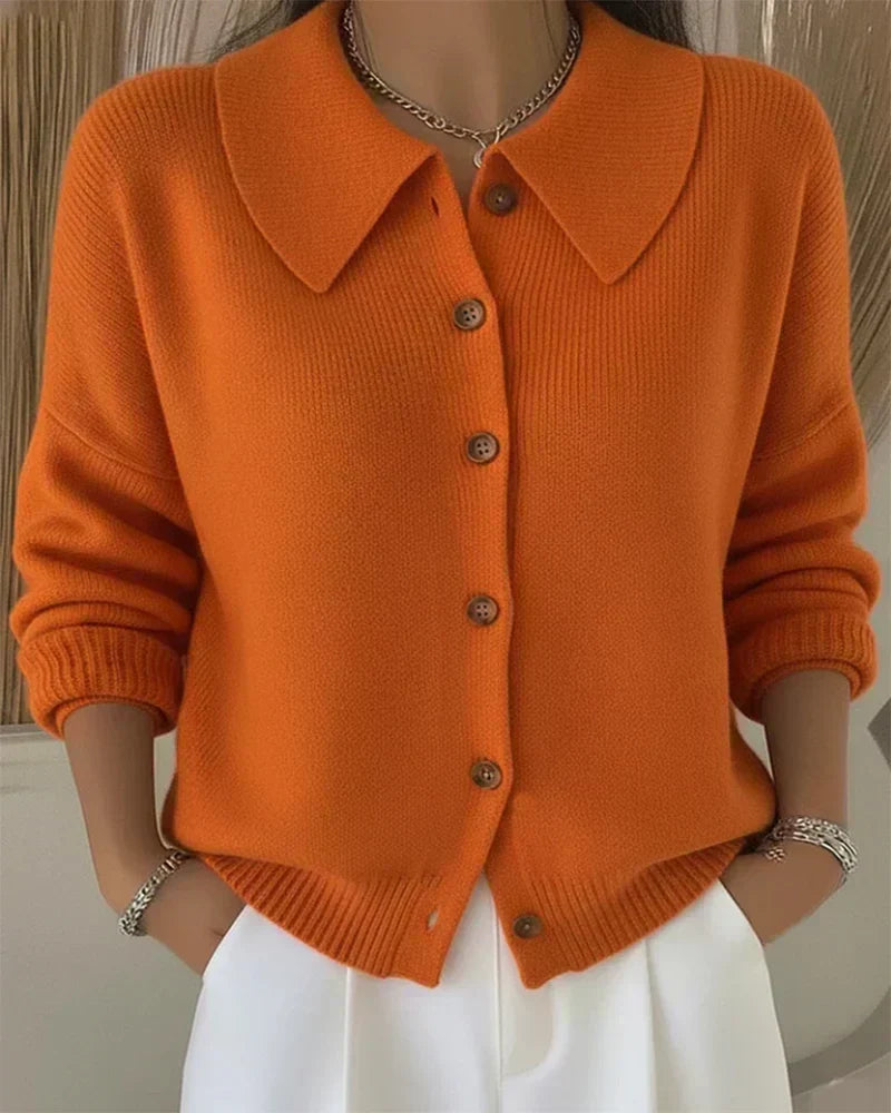 Kitty | Button Collar Cardigan