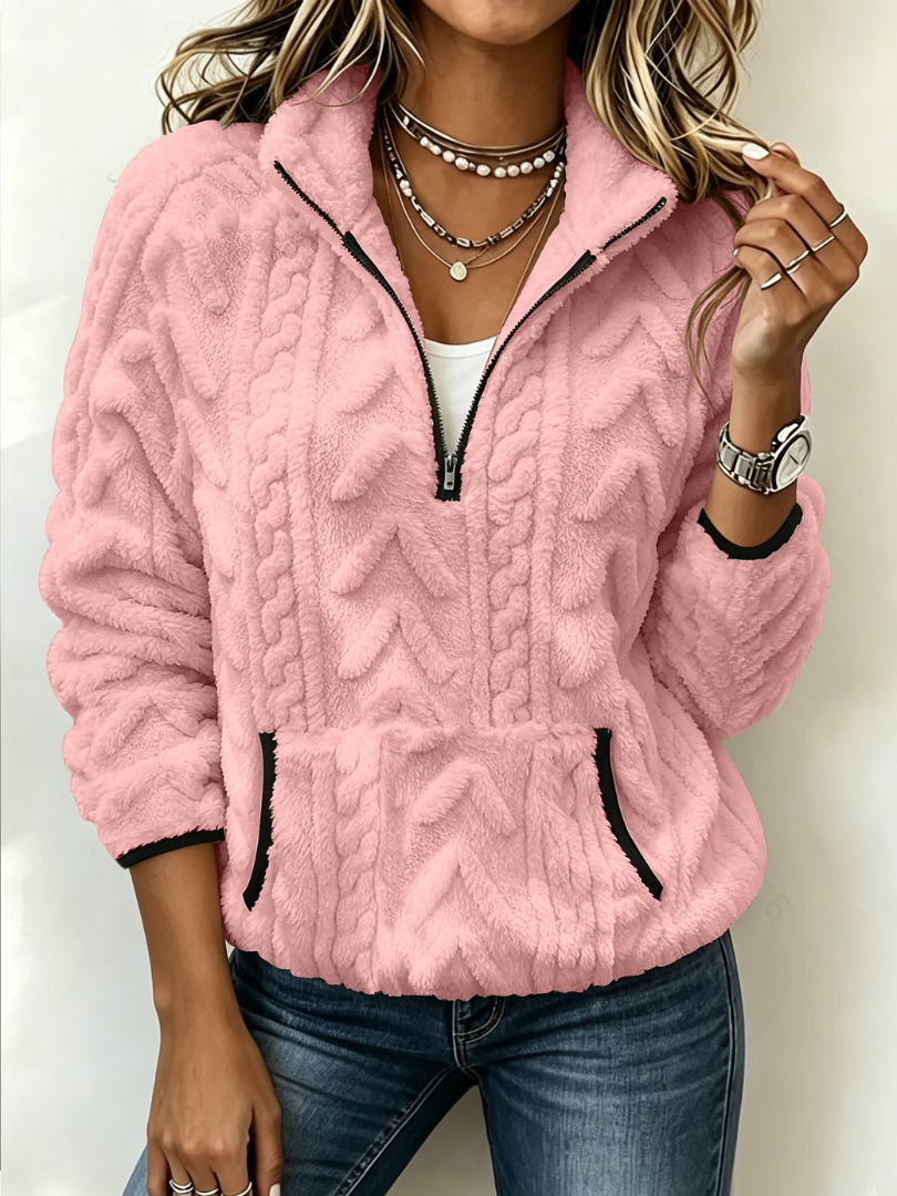 Marian | Half-Zip Cable Sweater