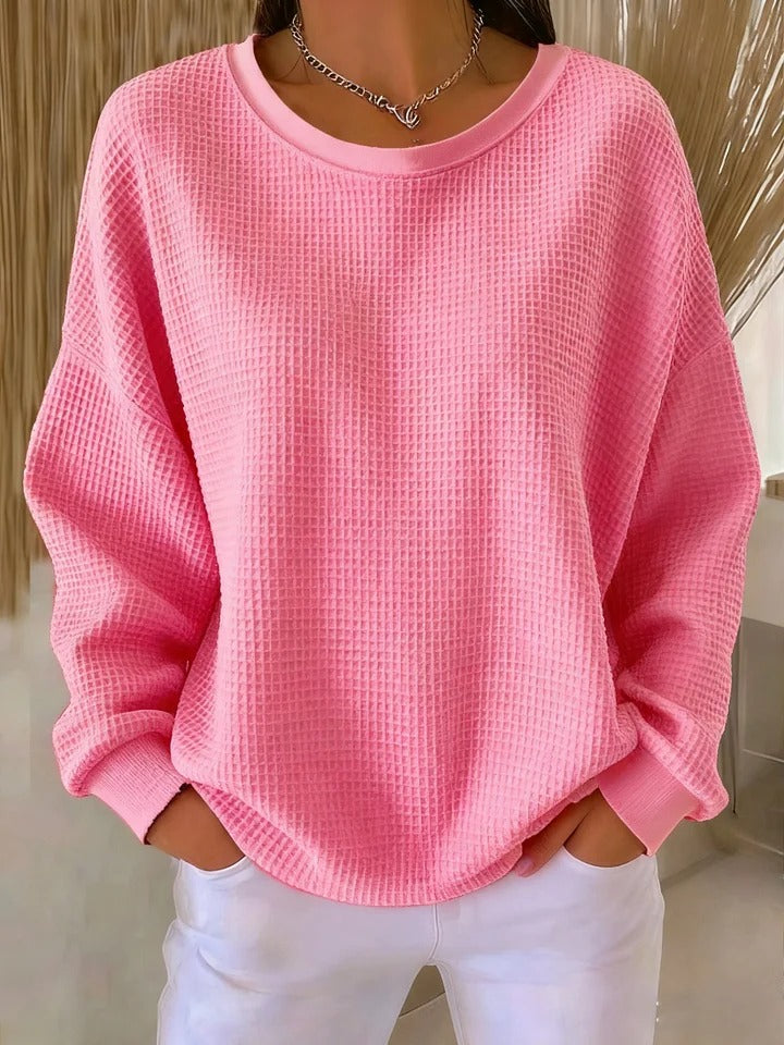 Frances | Classic Waffle Knit Sweater