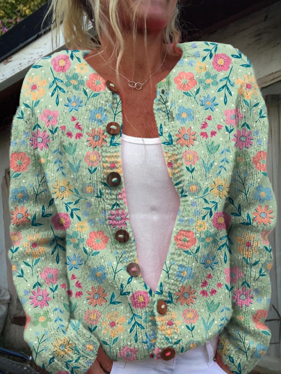 Fern | Vintage Floral Cardigan