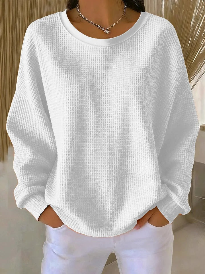 Frances | Classic Waffle Knit Sweater