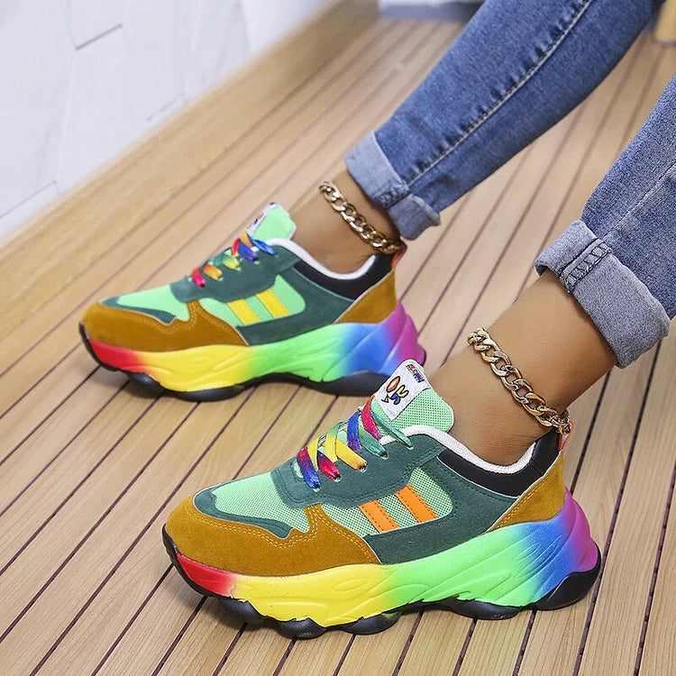 Maisie | Rainbow Comfort Sneakers