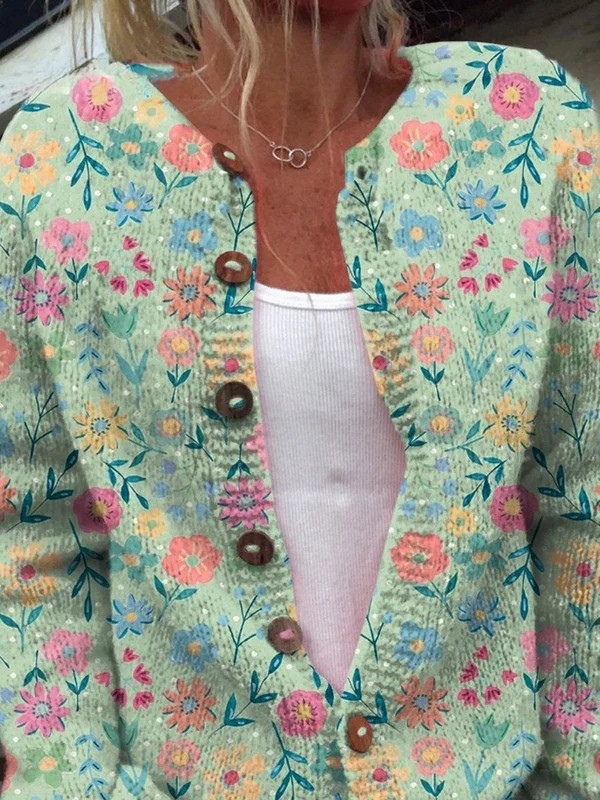 Fern | Vintage Floral Cardigan