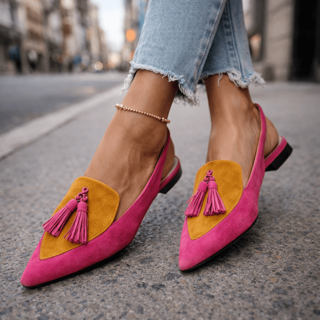 Avril | Tassel Strap Flat Sandals