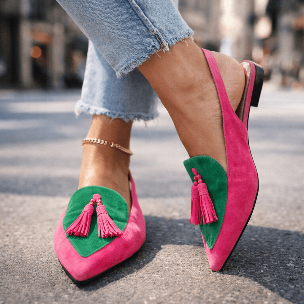Avril | Tassel Strap Flat Sandals