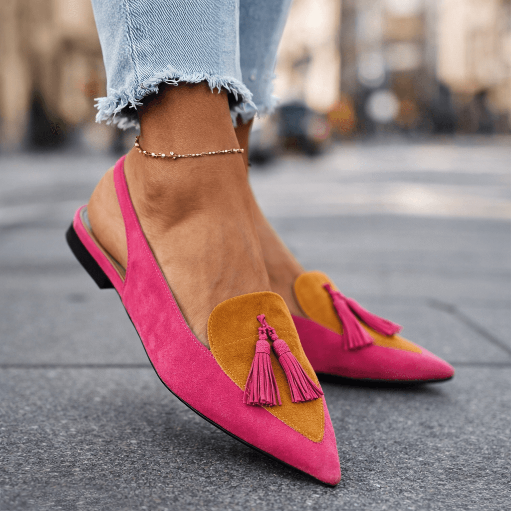 Avril | Tassel Strap Flat Sandals