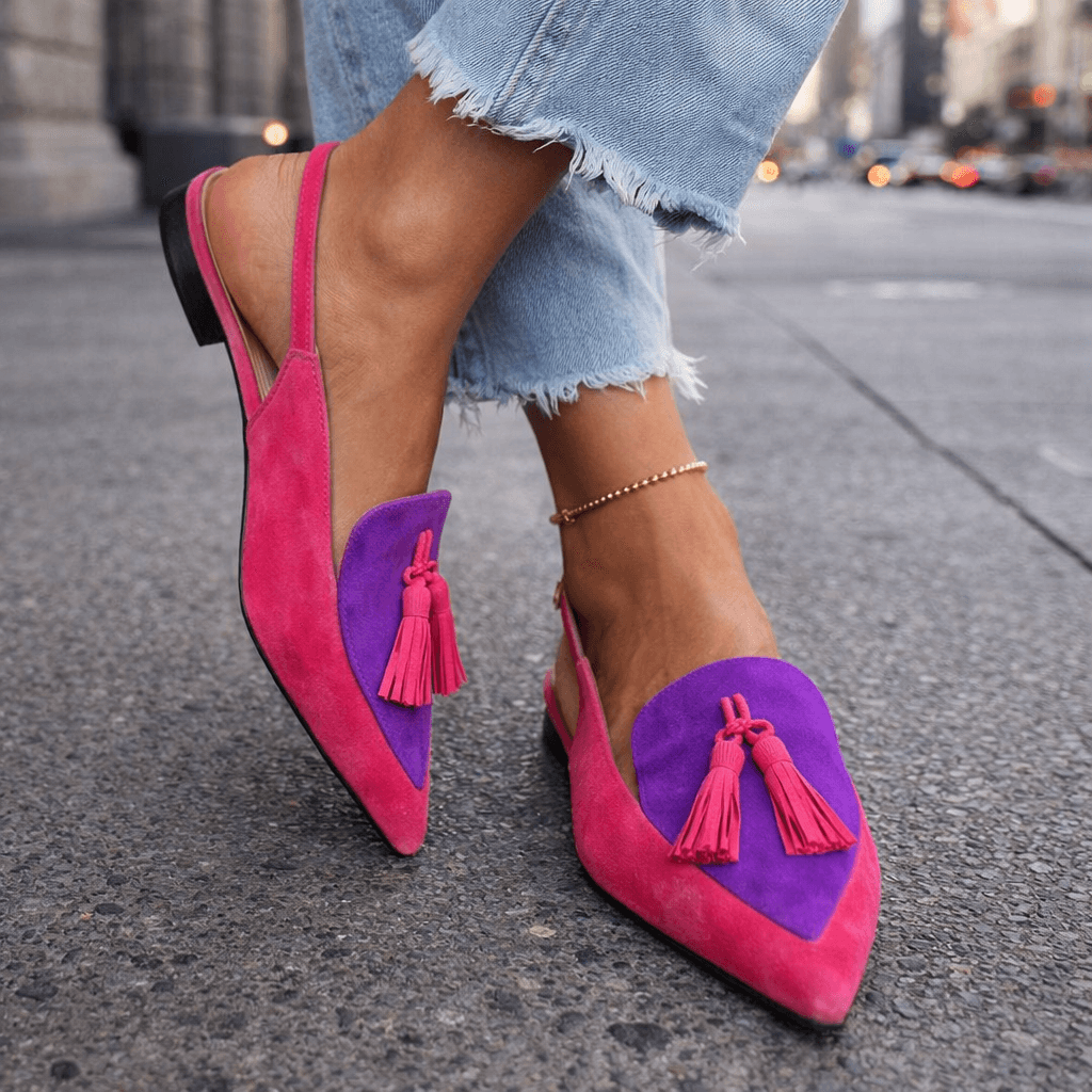 Avril | Tassel Strap Flat Sandals