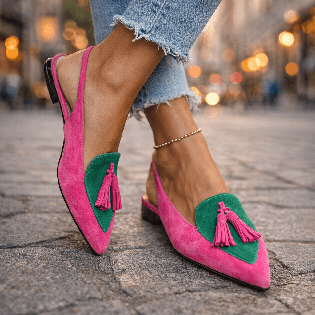 Avril | Tassel Strap Flat Sandals