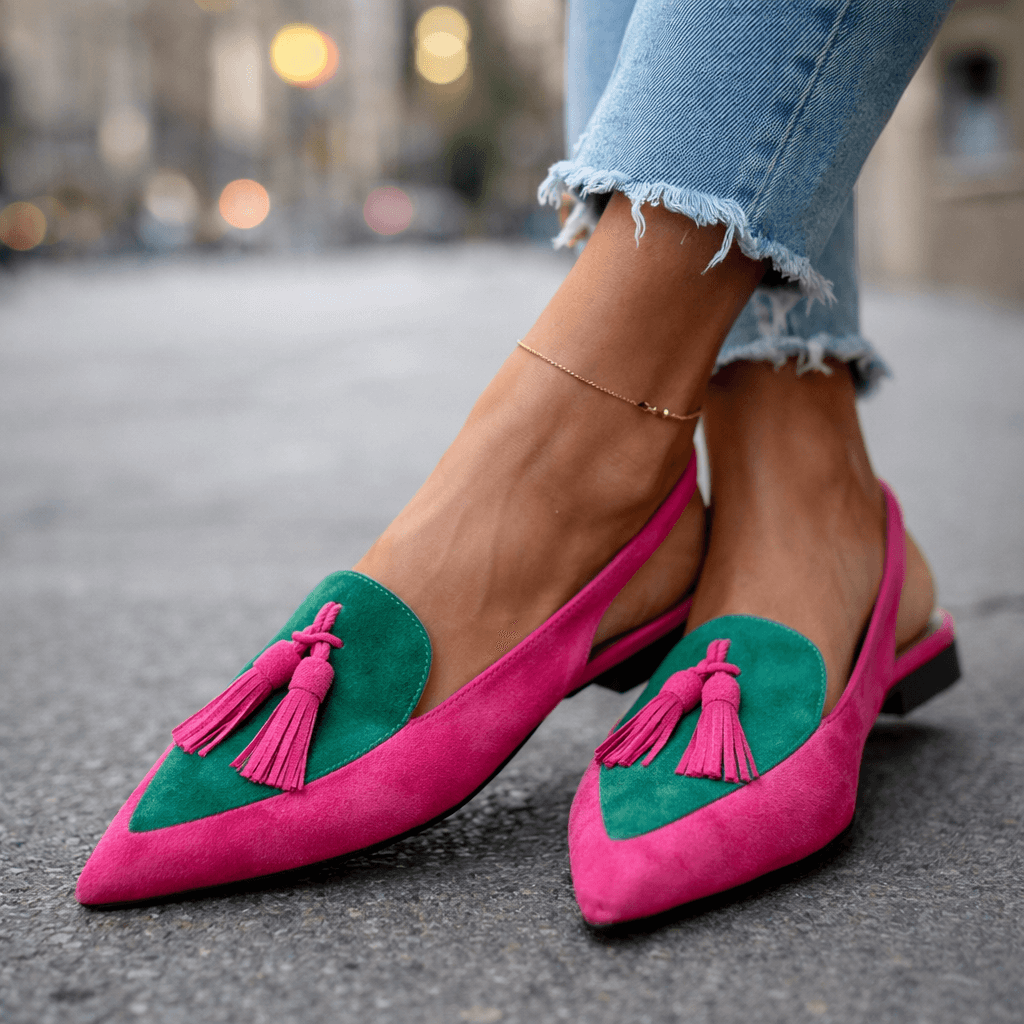 Avril | Tassel Strap Flat Sandals