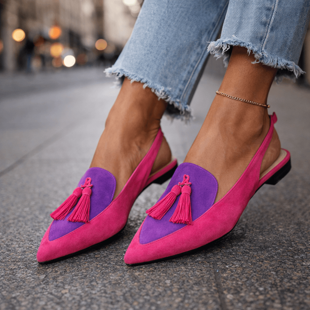 Avril | Tassel Strap Flat Sandals