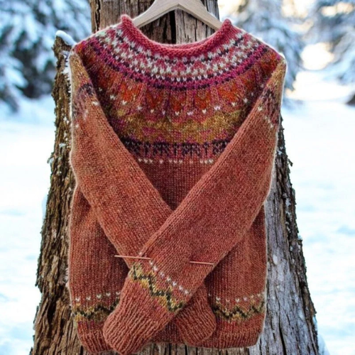 Minerva | Round-Knit Shoulder Sweater