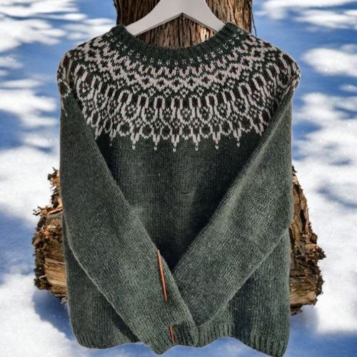 Aurora | Round-Knit Shoulder Detail Sweater
