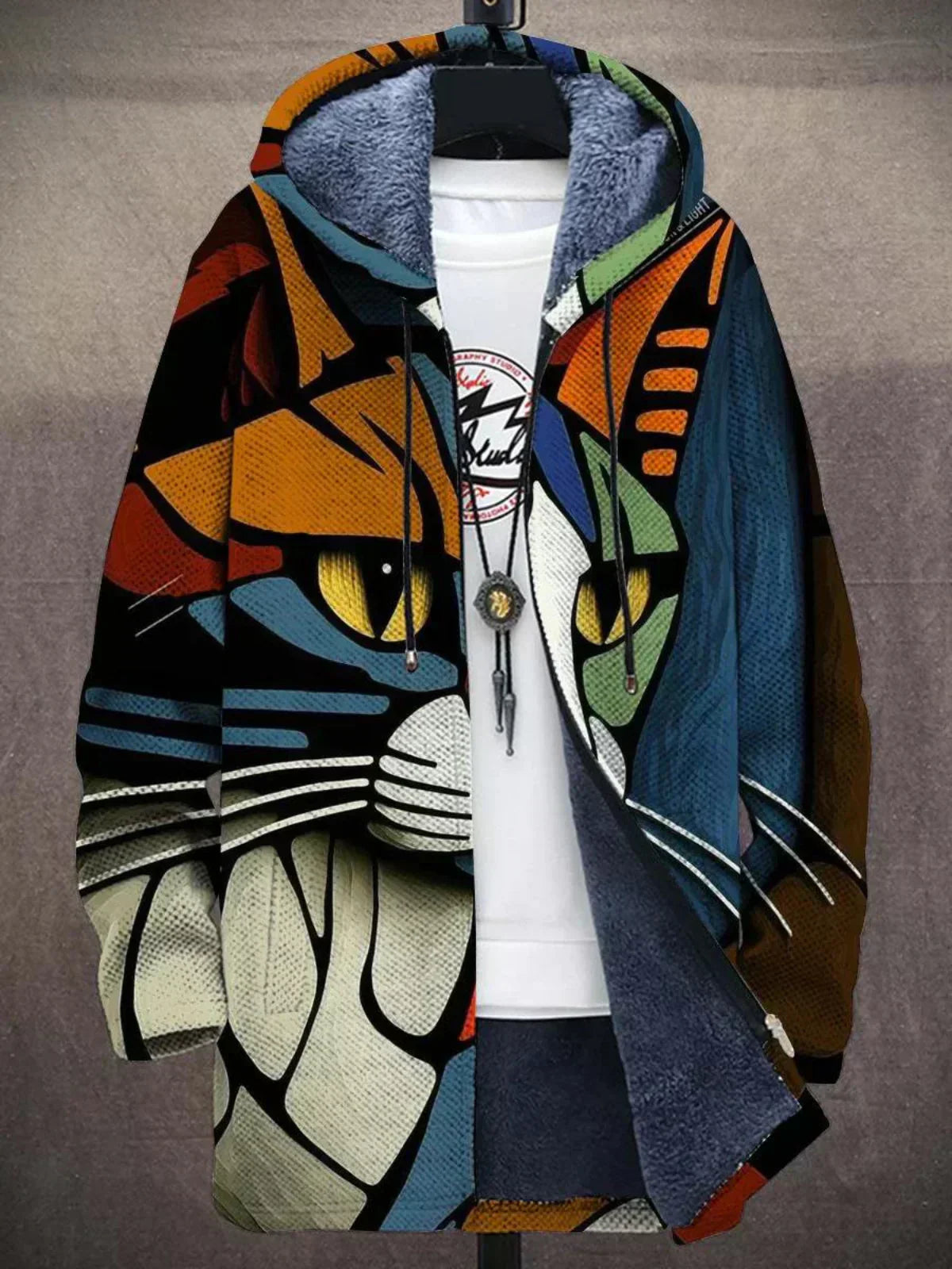 Maureen | Multicolour Rainbow Print Cardigan