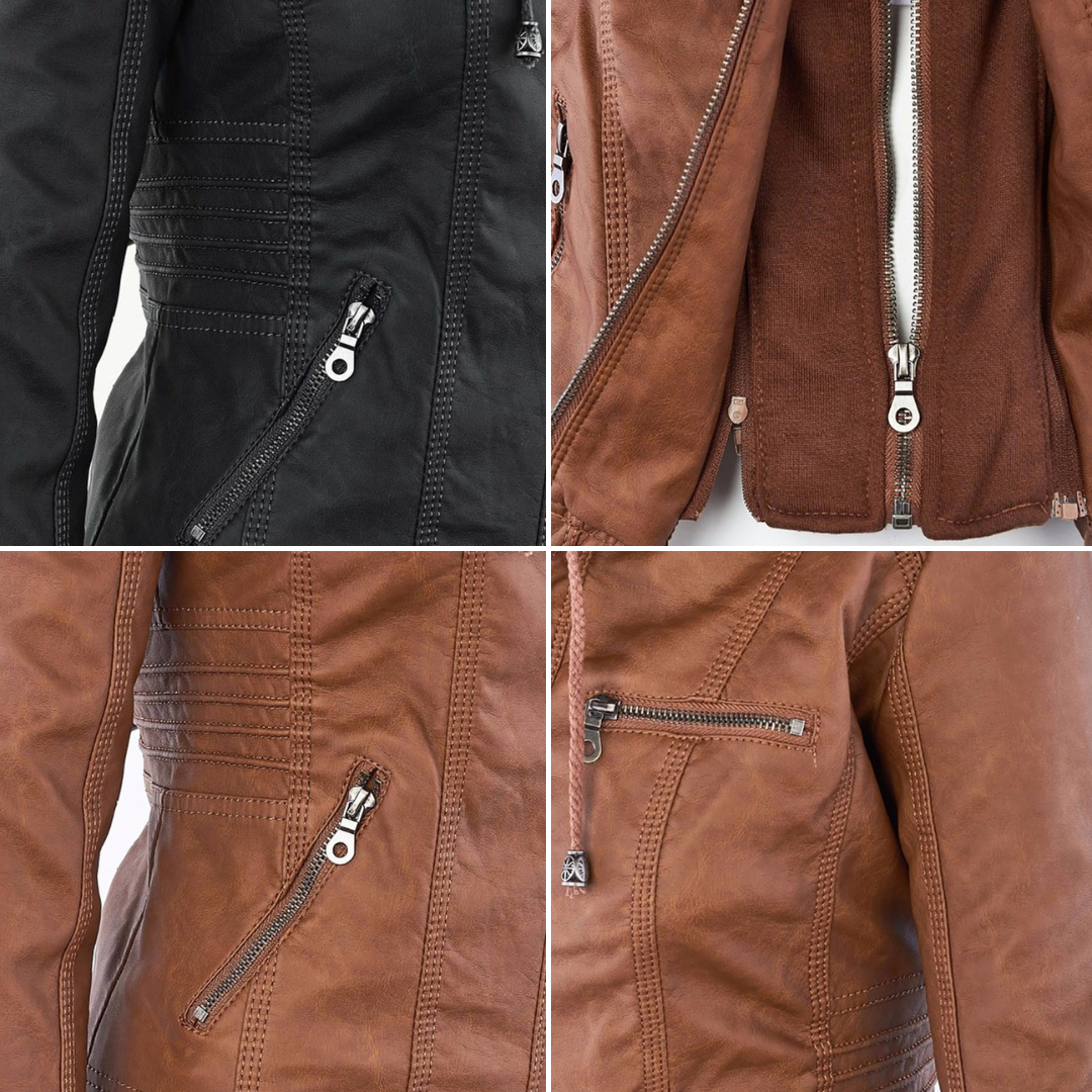 Keziah | Hooded Moto Jacket