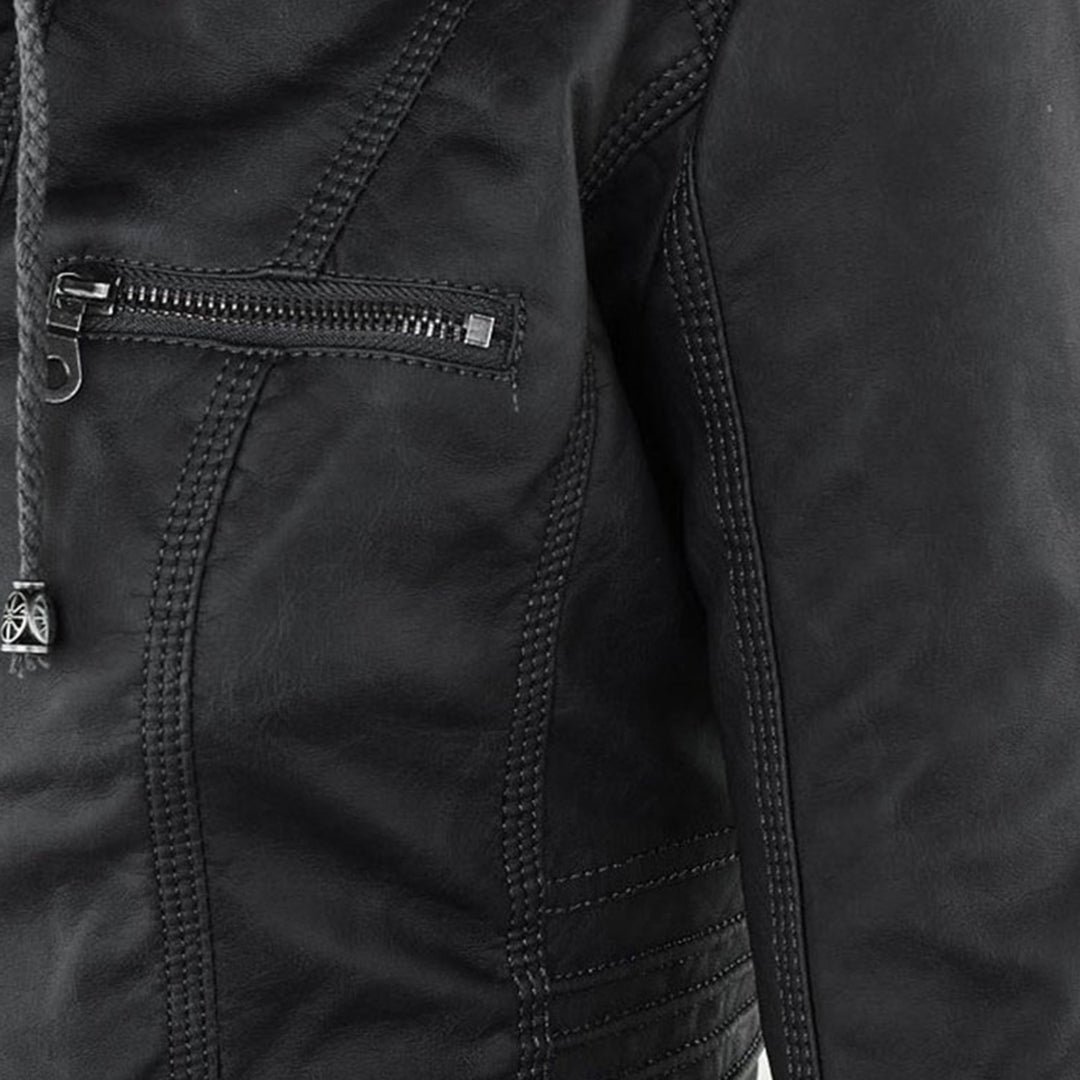 Keziah | Hooded Moto Jacket