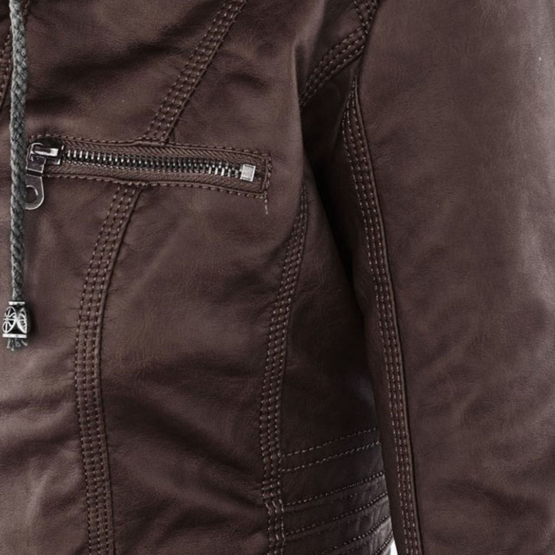 Keziah | Hooded Moto Jacket