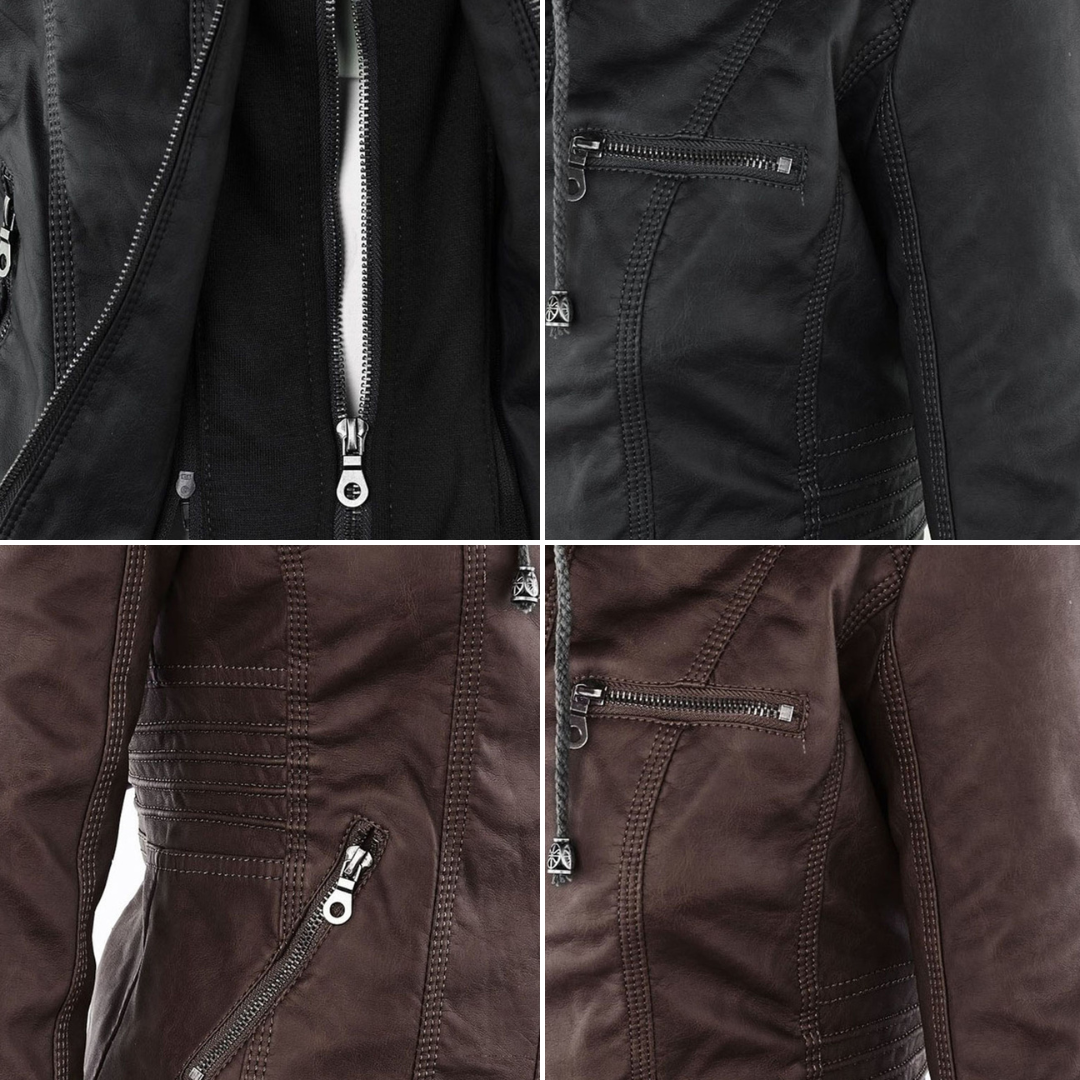 Keziah | Hooded Moto Jacket