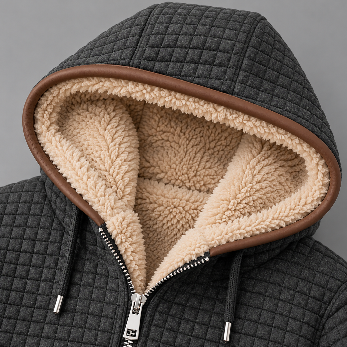 Ainsley | Cosy Sherpa-Lined Zip-Up Hooded Jacket