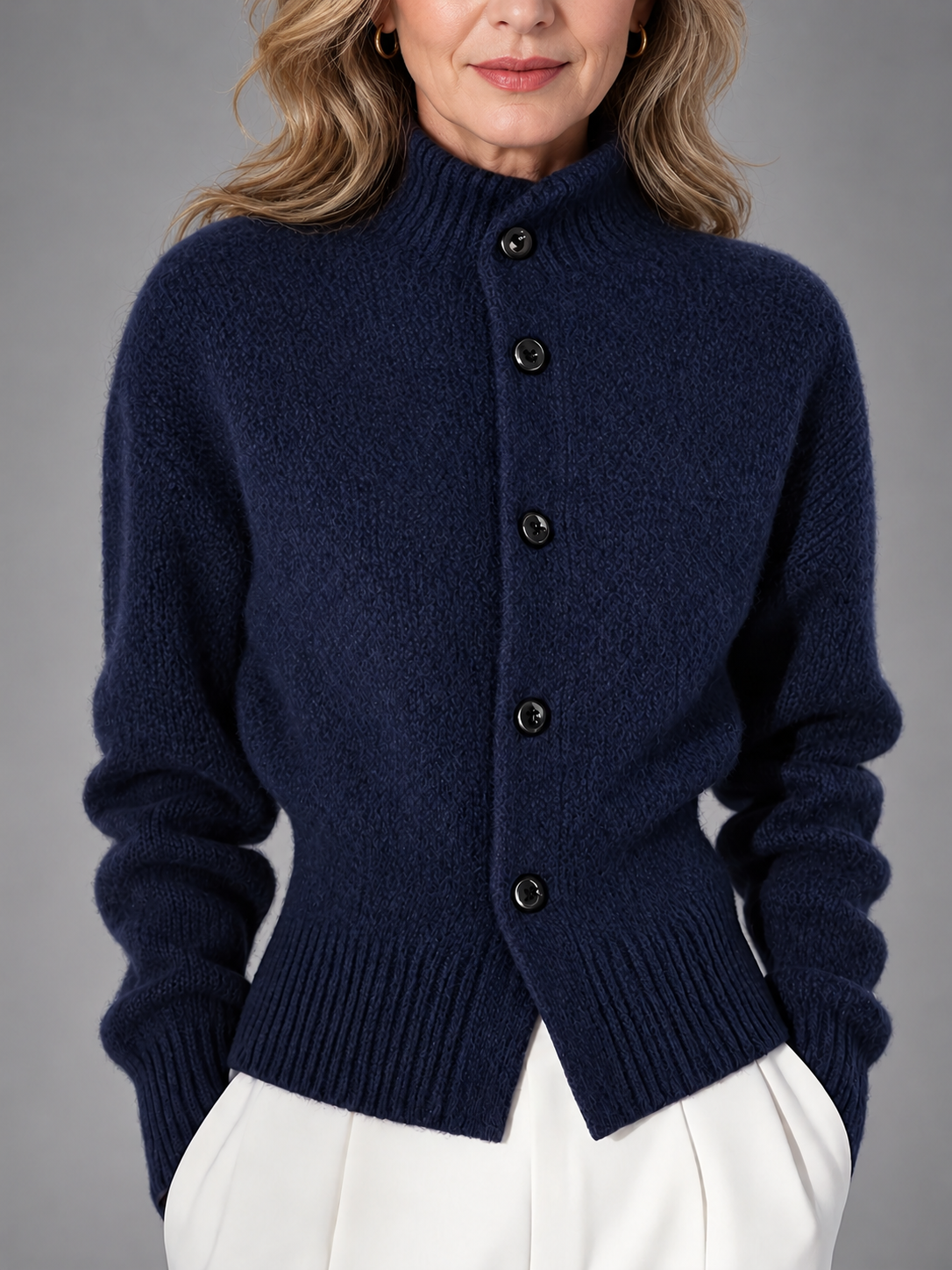 Pauline | Classic Button-Front Cardigan
