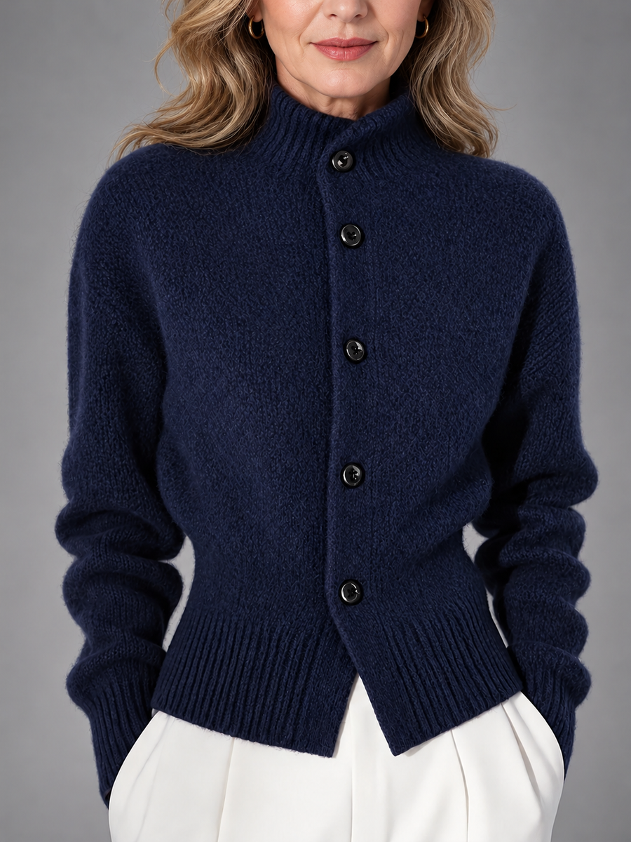 Pauline | Classic Button-Front Cardigan