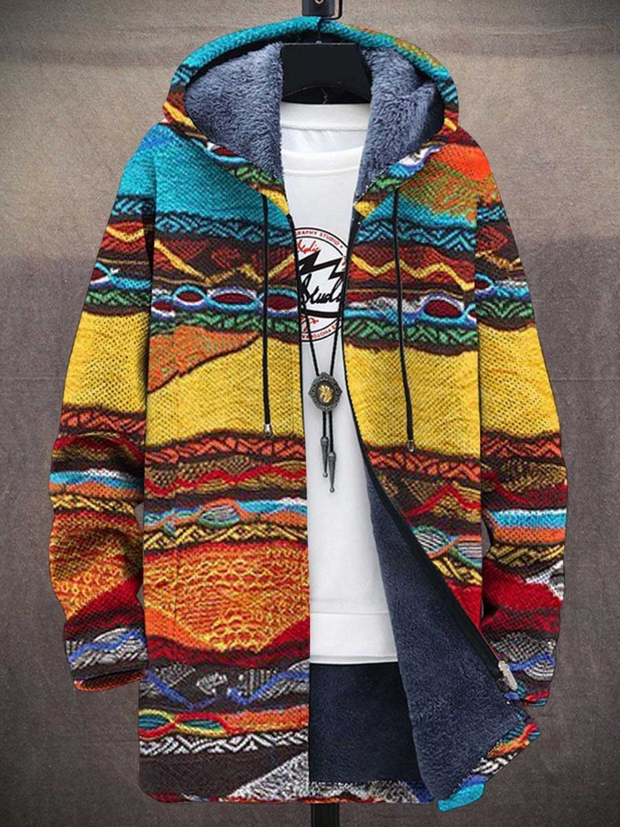 Isobel | Rainbow and Retro Print Cardigan