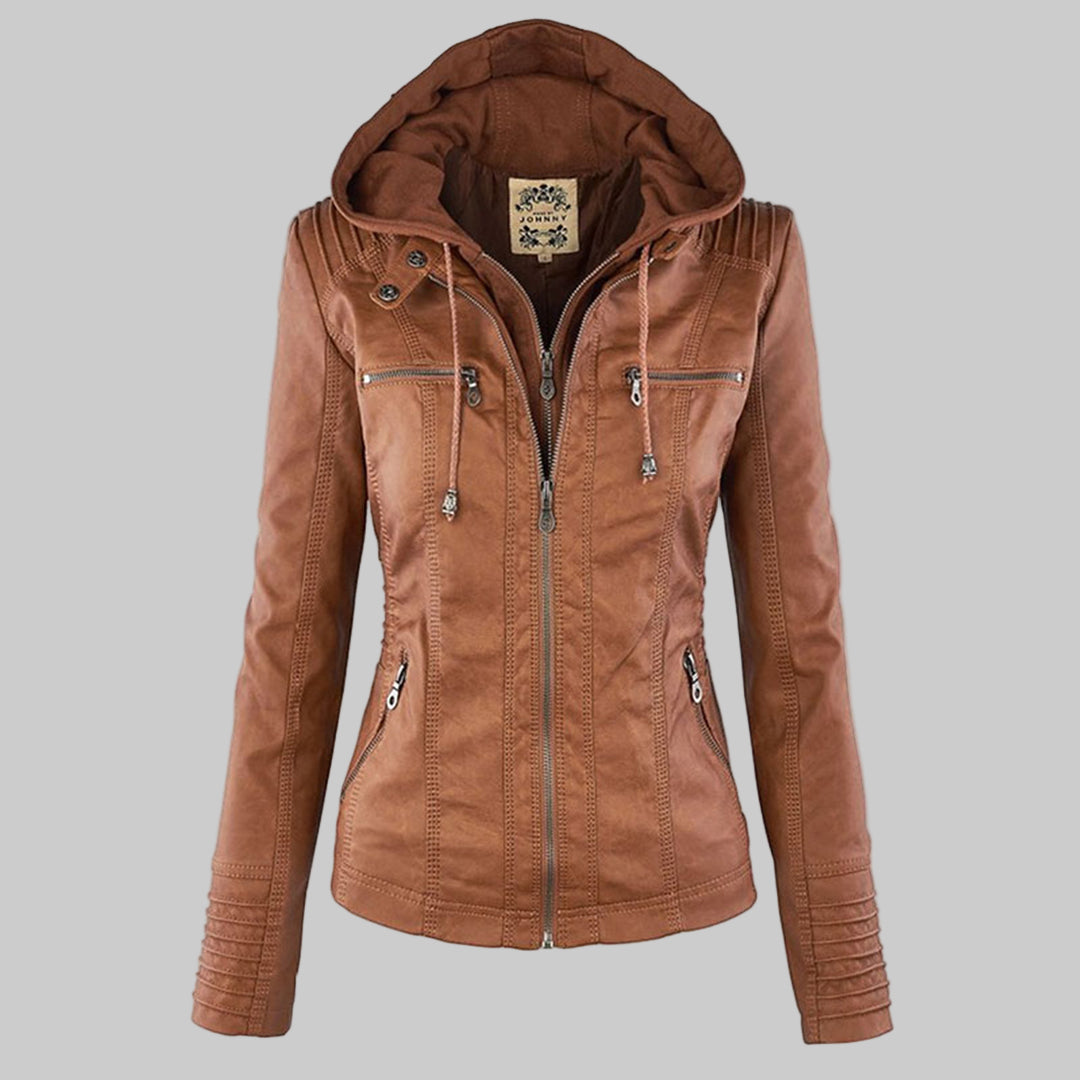 Keziah | Hooded Moto Jacket
