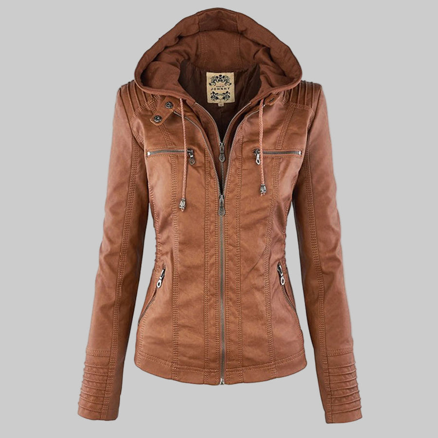 Keziah | Hooded Moto Jacket