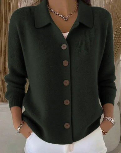Jocelyn | Collared Button Cardigan