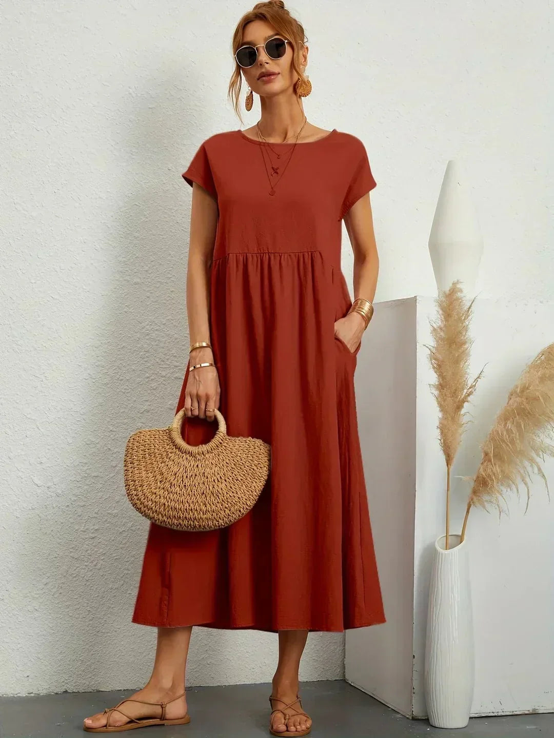 Serena | Flowing Midi Dress