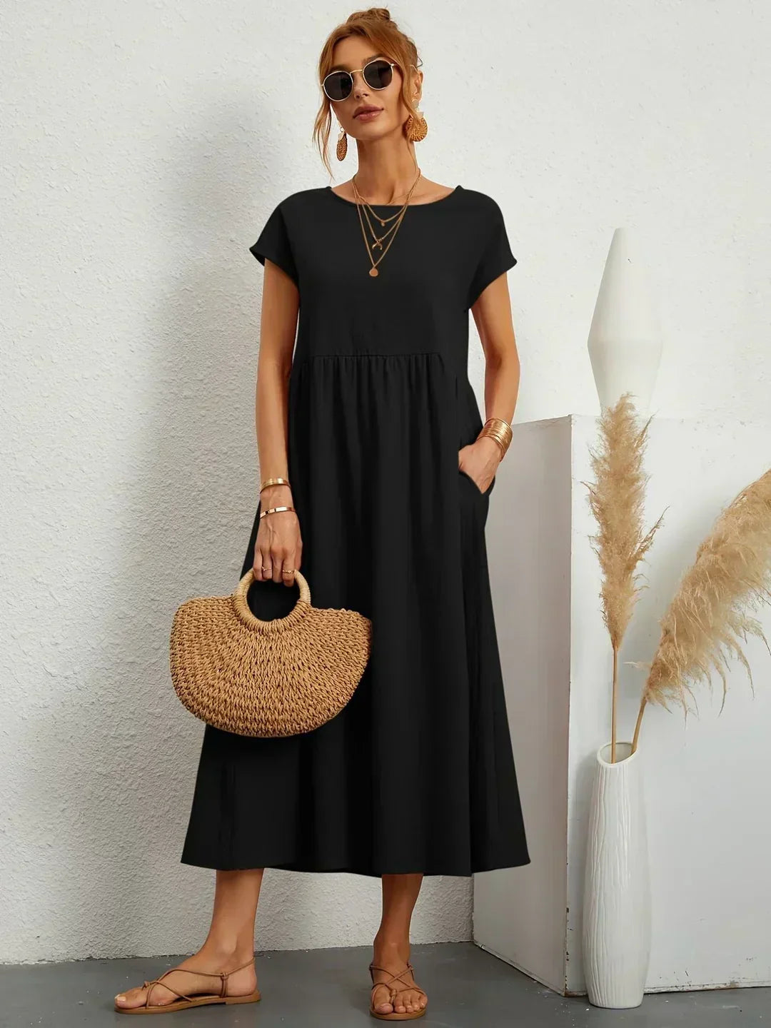 Serena | Flowing Midi Dress
