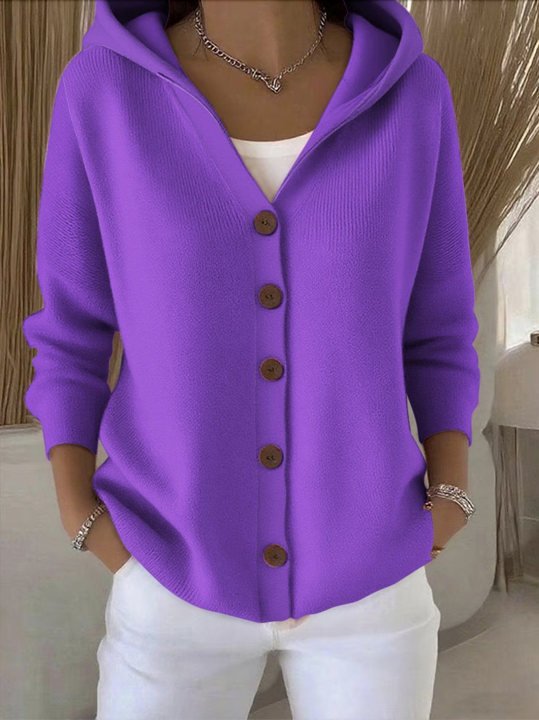 Millie | Hooded Knit Cardigan