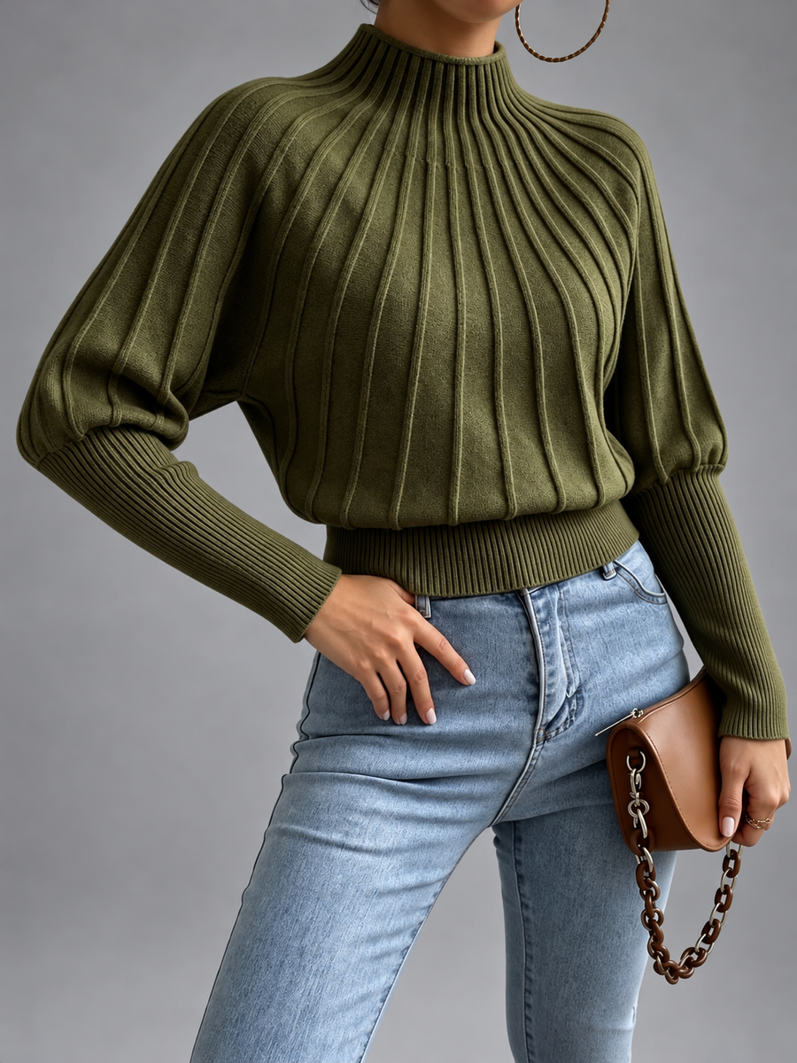 Luna | Ribbed Turtleneck Sweater