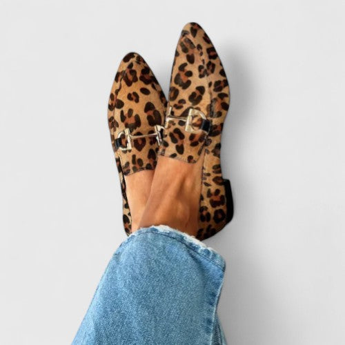 Minnie | Elegant Leopard Loafers
