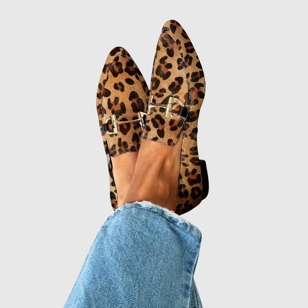 Minnie | Elegant Leopard Loafers