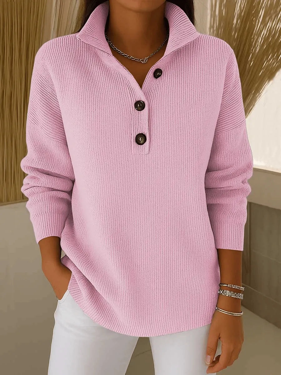 Josephine | Polo V-Neck Sweater